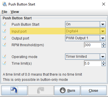 TunerStudio Push Button Start