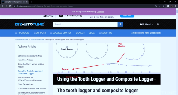 Screenshot of tooth logger video