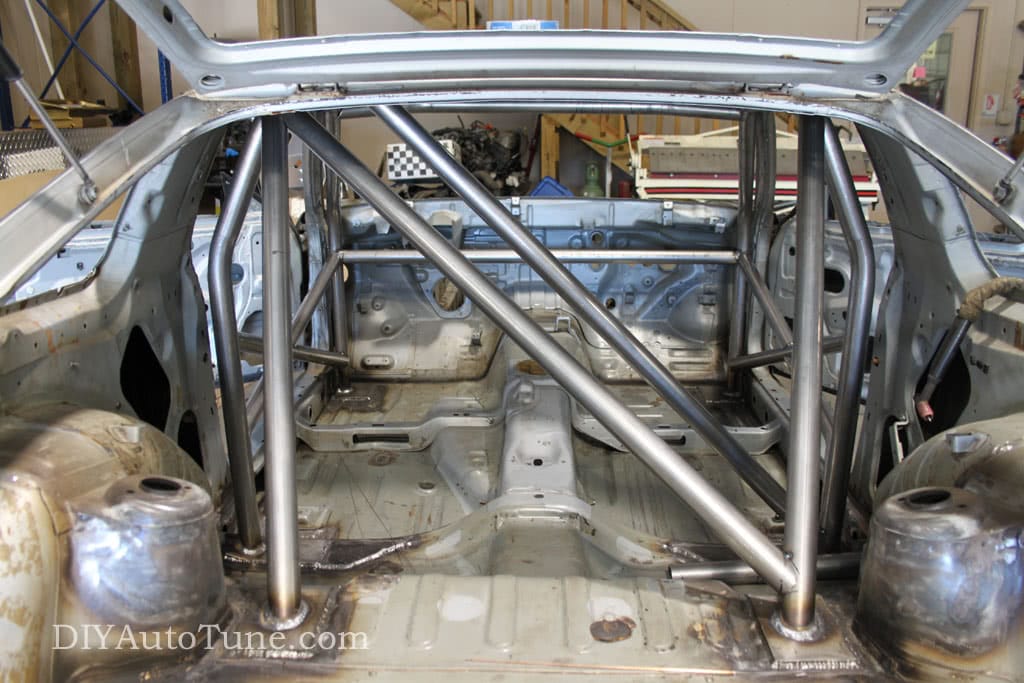 DIYAutoTune 240sx Land Speed Car - Cage update