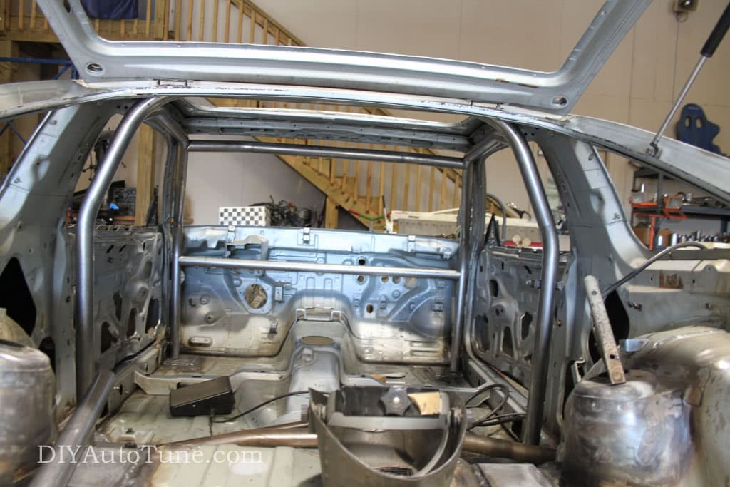 DIYAutoTune Land Speed 240sx - Cage Progress