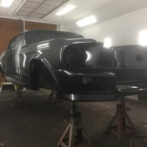 Corruptt Mustang with Ferrari engine running MS3Pro Evo Engine Management System - fresh paint